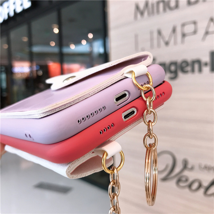 Wallet Leather Mobile Telefoon hoesjes mode nieuw ontwerp zachte tassen voor iPhone 14 13 12 11 pro max 7 8 plus x xr cover Change Pocket Protector Girls