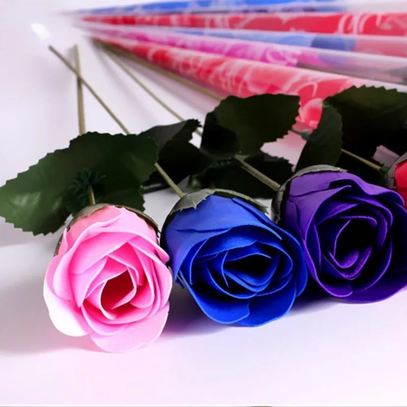 Greante floral falsa Sabão Rosa Banho de flores artificial Casamento Dia dos namorados Dia Decoração de casa nórdica perfumada 221031