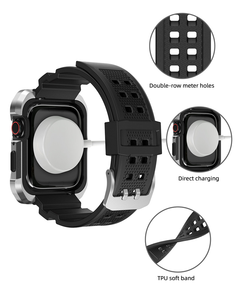 Do Apple Watch Ultra Series 8 7 6 5 4 SE Zestaw stopowy Zestaw Ochronka Ochronna obudowa Okładka paska 44 mm/45 mm