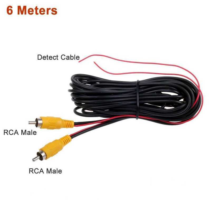 O novo cabo de v￭deo de 6m ￩ usado para o CMARA Car View View 6M RCA Universal Cable para conectar ATRs dirigindo a CMARA e