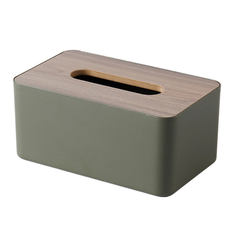 Wooden Tissue Holder Household Paper Towel Storage Box Removable Tissue Case boite a mouchoirs Lagerung Boxes for Home Office HH574924524