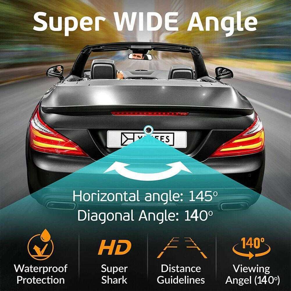 Update HD -voertuig Auto achteraanzicht Camera Starlight Night Vision Car Camera met parkeerlijn voor BMW voor VW Passat Golf Car DVR