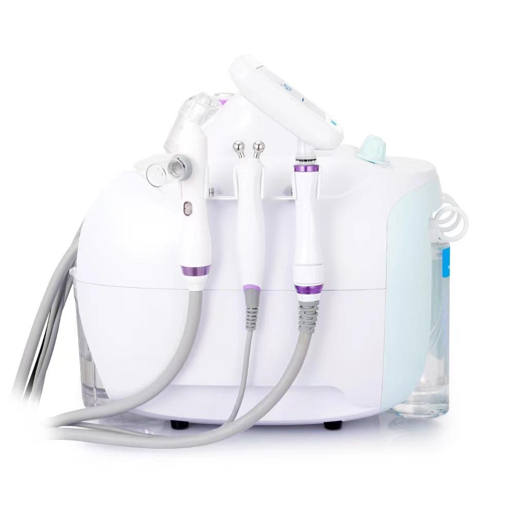 6 IN 1 Microdermabrasion Vacuum Face Cleaning Machine Beauty Oxygen Water Jet Pore Cleaner Facial Massage Device Skin Care Tool