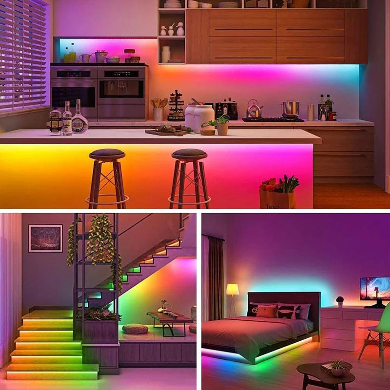 COB FOB Tam Renkli LED Strip 24V WS2811 Renkli Akıllı Rüya Renk Sihirli Dijital Piksel Işıkları 720LEDS/M Adreslenebilir Esnek Şerit