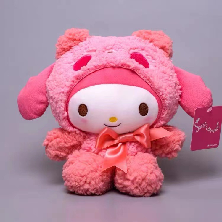 Kawali Kuromi Cinnamoroll Pillow Plush Toys Soft Stuffed Dolls for Kids Birthday Christmas Gifts D52