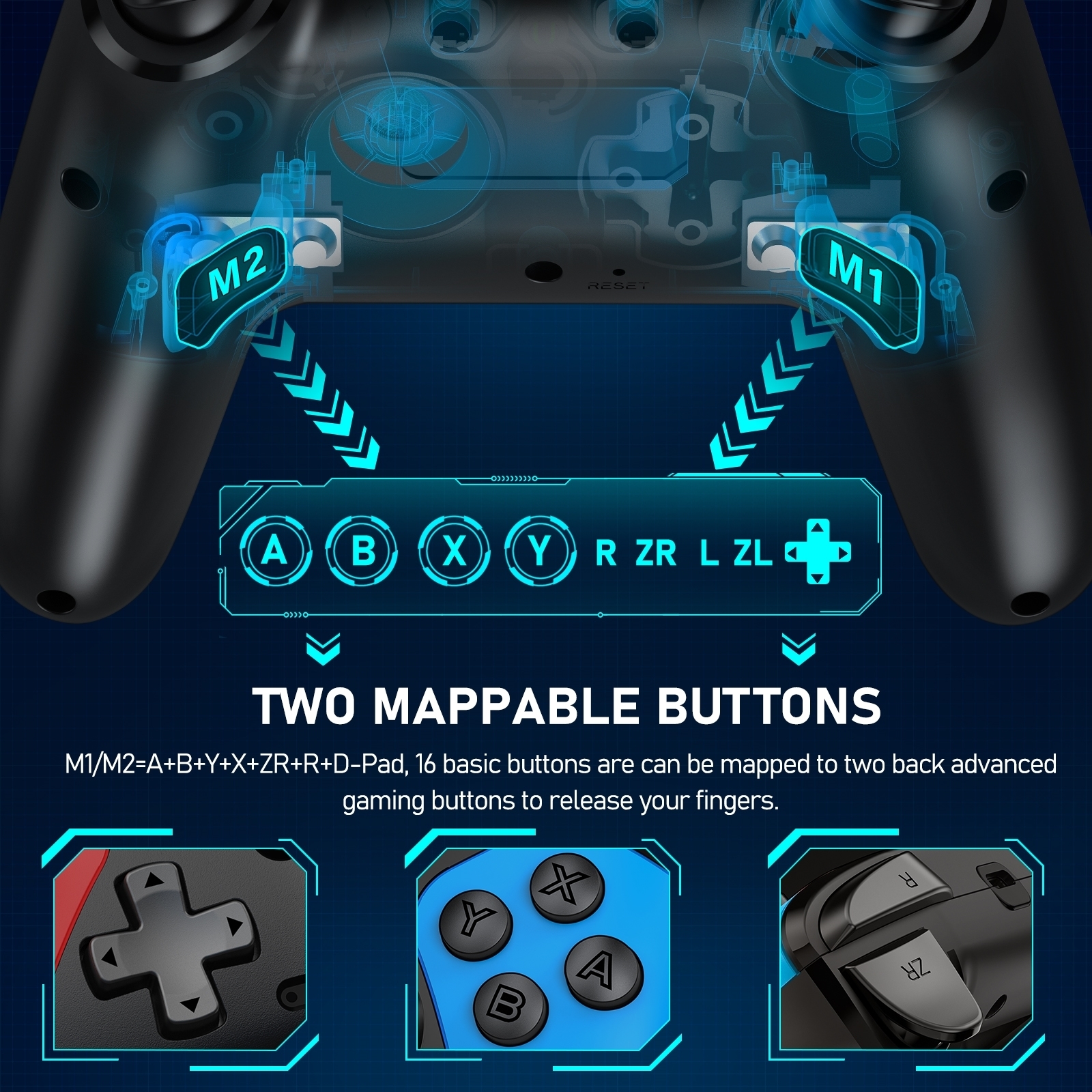 Game Controllers Joysticks Wireless Controller For Nintendo Switch OLED Console Pro Gamepad with 600Mah Rechargeable Battery Programmable Turbo Function 221031