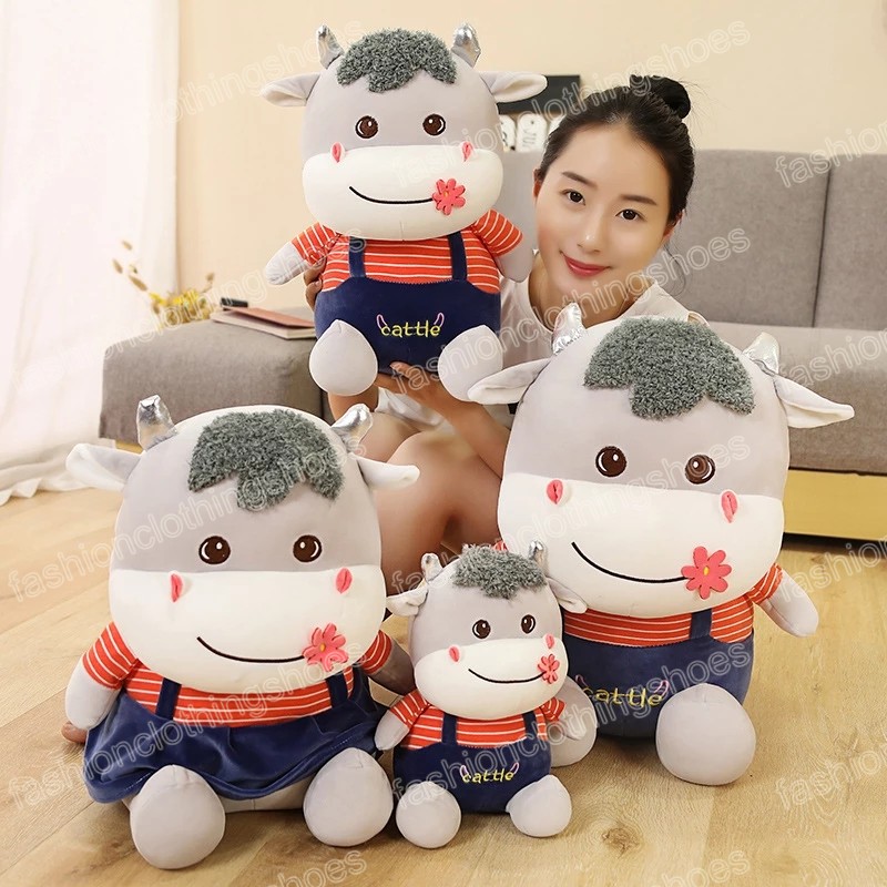 30cm-45cm Kawaii Mucche Bovini Peluche Bambole di peluche morbide Giocattoli bambini Regalo di compleanno