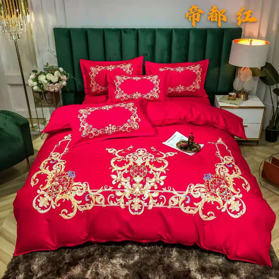 Luxury White Designer Bedding Sets Silk Queen King Size Duvet Cover Bed Sheet Fashion Summer Pillowcases241O