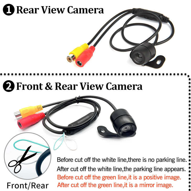 Atualizar câmera reversa do carro HD visão noturna grande angular visão traseira câmera de estacionamento à prova d'água CCD LED monitor de backup automático imagem colorida carro DVR