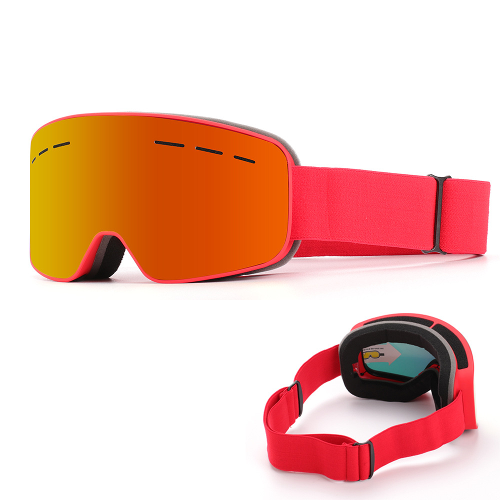Gafas de esquí de Snowledge Gafas de deportes de nieve de invierno con protección UV anti-fog para hombres mujeres