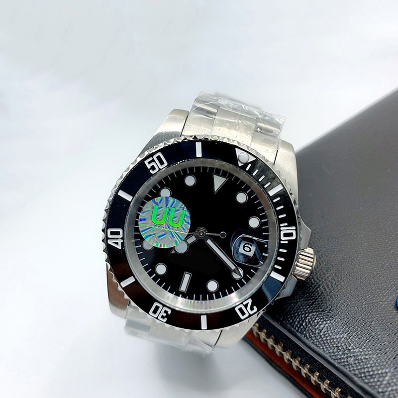 Мужские автоматические механические часы из керамики, 41 мм, полностью из нержавеющей стали, наручные часы для плавания, сапфировые светящиеся часы, деловые повседневные часы montre de luxe