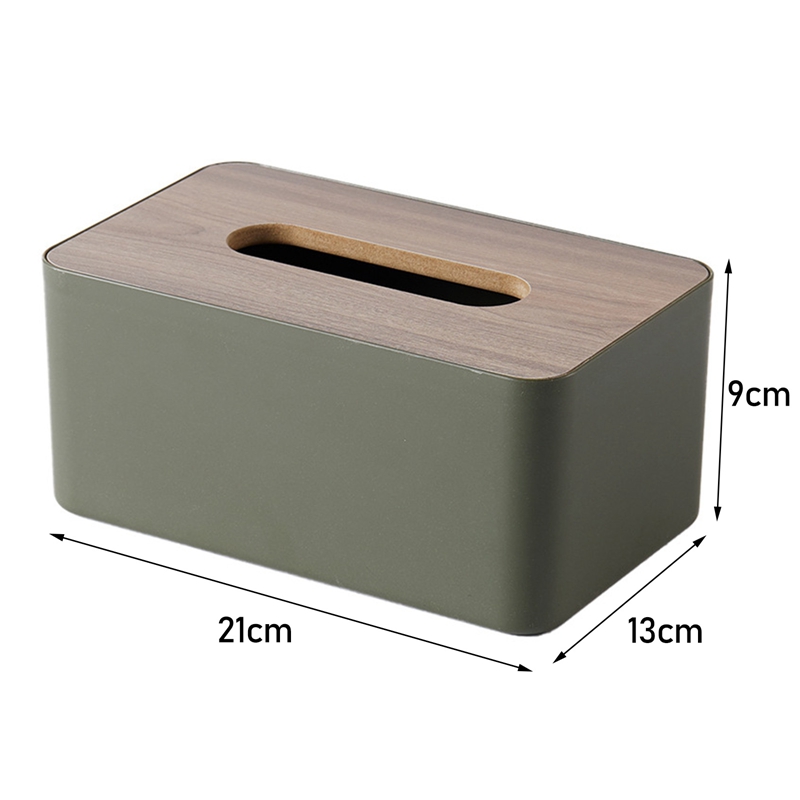 Wooden Tissue Holder Household Paper Towel Storage Box Removable Tissue Case boite a mouchoirs Lagerung Boxes for Home Office HH574924524