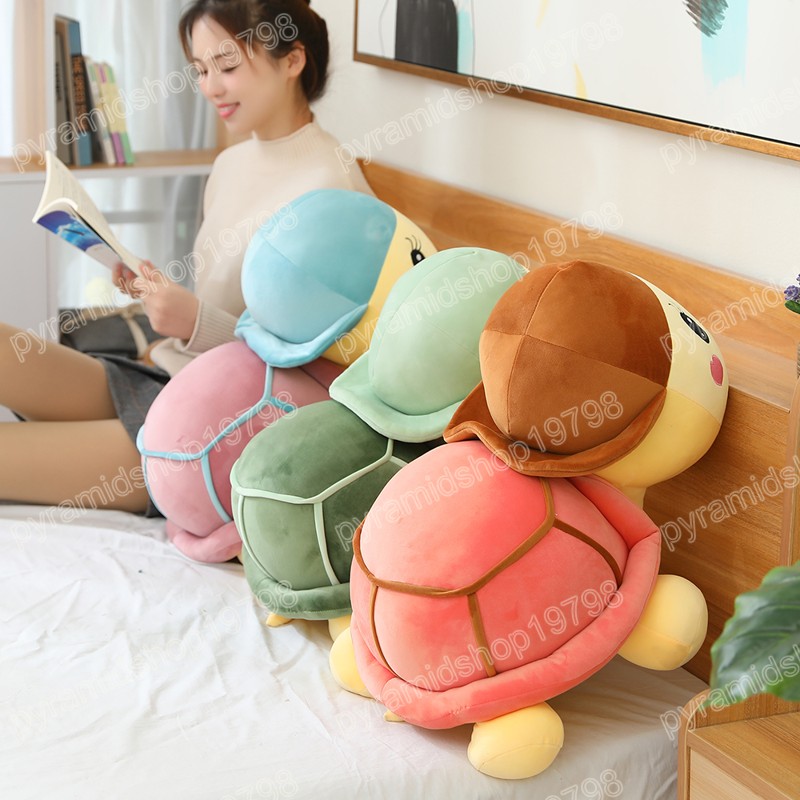 Jouets en peluche tortue douce et mignonne 25-45CM, Animal en peluche, oreiller Kawaii, décoration de chambre de bébé