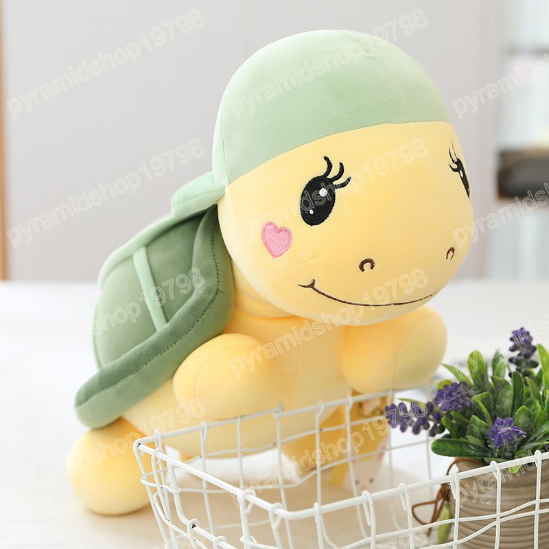 Jouets en peluche tortue douce et mignonne 25-45CM, Animal en peluche, oreiller Kawaii, décoration de chambre de bébé