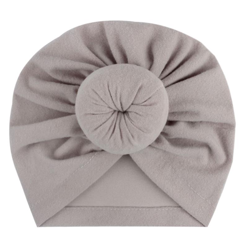 Nouveau-né enfant en bas âge enfants bébé garçons filles Turban coton bonnet chapeau hiver chaud doux casquette solide noeud Wrap enfants accessoires