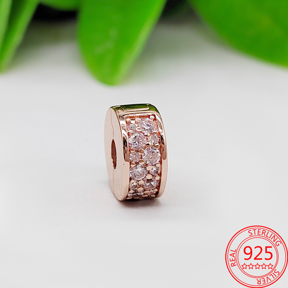 Yeni Popüler 925 Sterling Silver Charm Boncuklar Köpüklü Pavi Gem Serisi Moda Pandora Kadın Bilezik DIY Takı