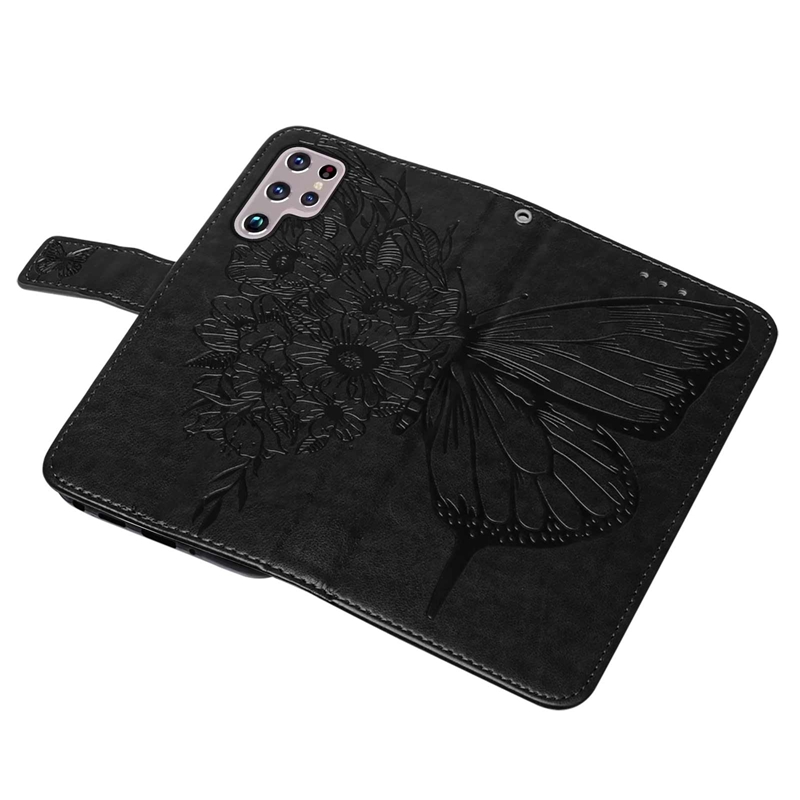 Imprint Butterfly Flower Leather Wallet Cases For Samsung S24 A55 A35 S23 Ultra Plus A14 5G Galaxy A34 A54 A04E M53 M33 Print Floral ID Card Slot Holder Flip Cover Pouch