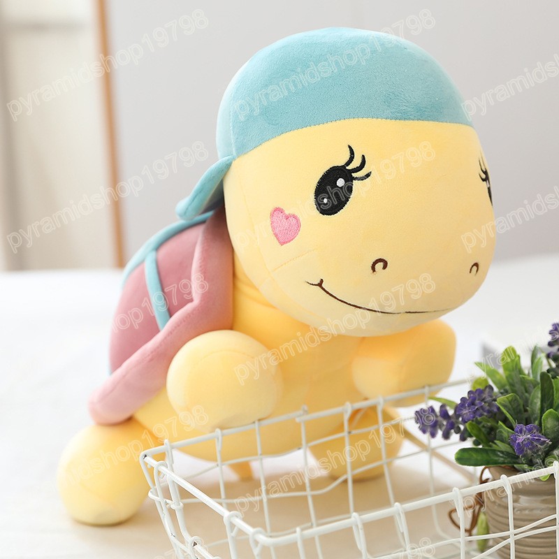 Jouets en peluche tortue douce et mignonne 25-45CM, Animal en peluche, oreiller Kawaii, décoration de chambre de bébé