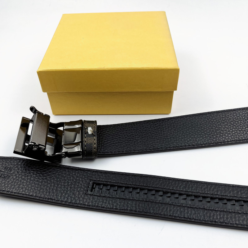 Cintura con fibbia liscia alla moda Design retrò Cinture sottili uomo Donna Larghezza 3 5 cm Vera pelle bovina i Opzionale244j