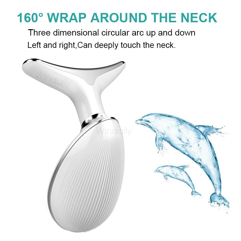 Ansiktsvårdsapparater Neck Beauty Device LED Pon Therapy Skin Draw Minska Double Chin Anti Wrinkle Ta bort lyftmassagerverktyg 227011475