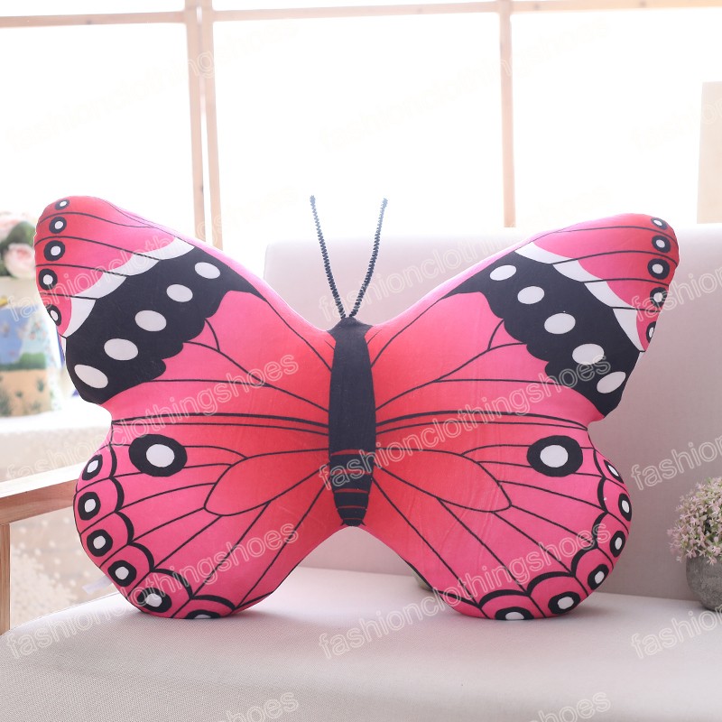 Simulação simulação macia borboleta luxuosa brinquedo de brinquedo de pelúcia de borboleta para crianças brinquedos casas decoração menina presente de aniversário presente