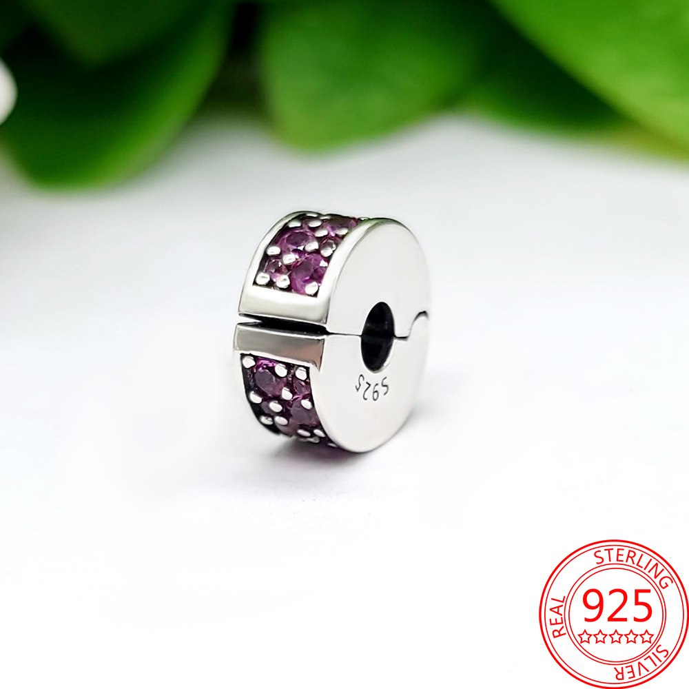 Yeni Popüler 925 Sterling Silver Charm Boncuklar Köpüklü Pavi Gem Serisi Moda Pandora Kadın Bilezik DIY Takı