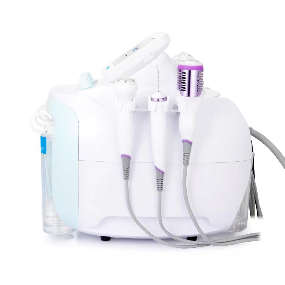 6 IN 1 Microdermabrasion Vacuum Face Cleaning Machine Beauty Oxygen Water Jet Pore Cleaner Facial Massage Device Skin Care Tool