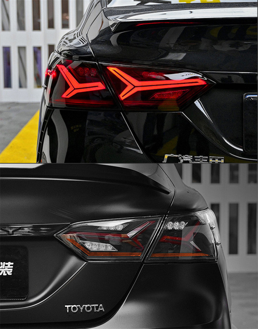 Car Lights for Toyota Camry LED Tail Light 20 18-2022 Rear Lamp Brake DRL Rear Dynamic Signal Reverse