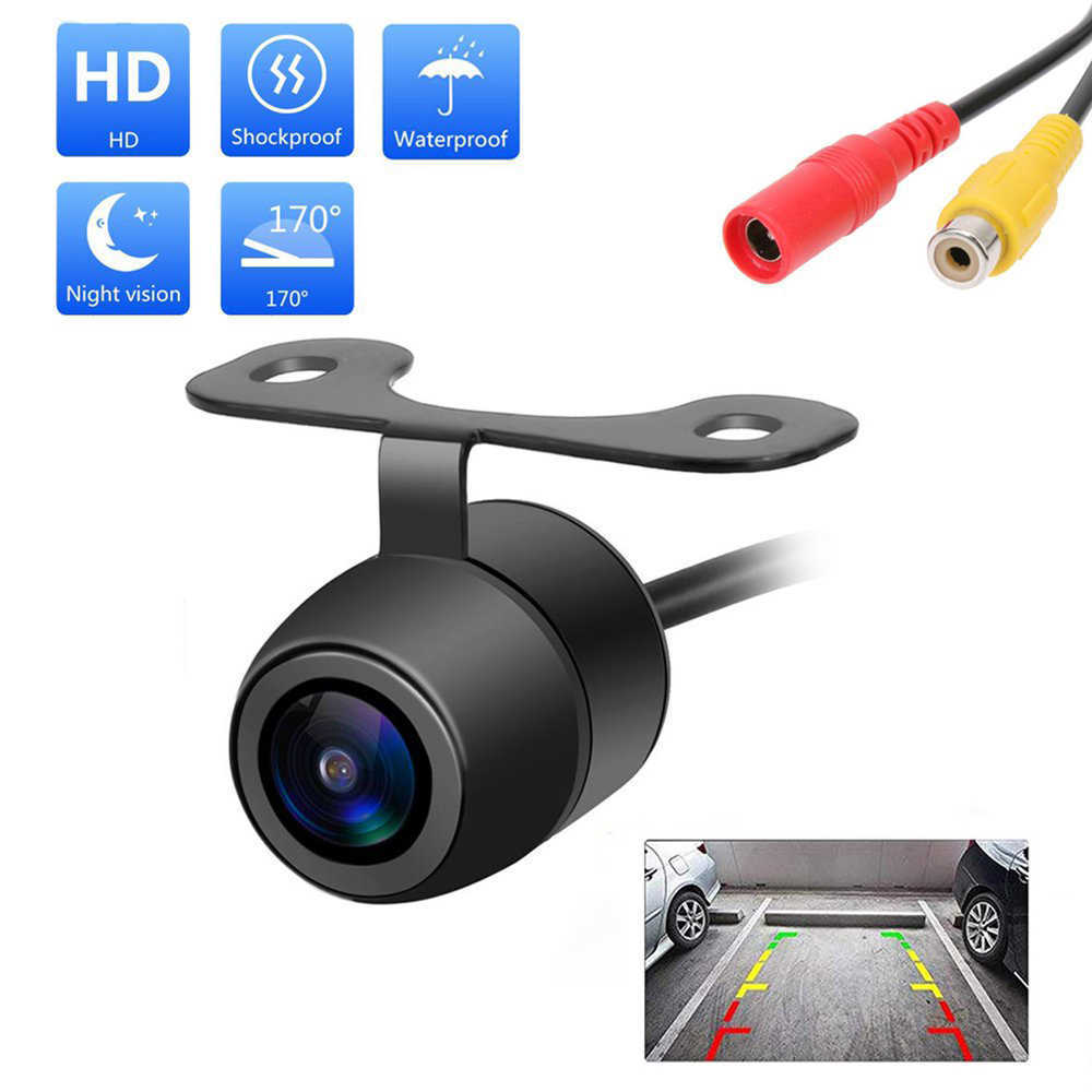 Atualização da câmera de visão traseira do carro, visão noturna, câmera de estacionamento automática IP68, à prova d'água, CCD, LED, monitor de backup automático, imagem HD de 170 graus DVR para carro