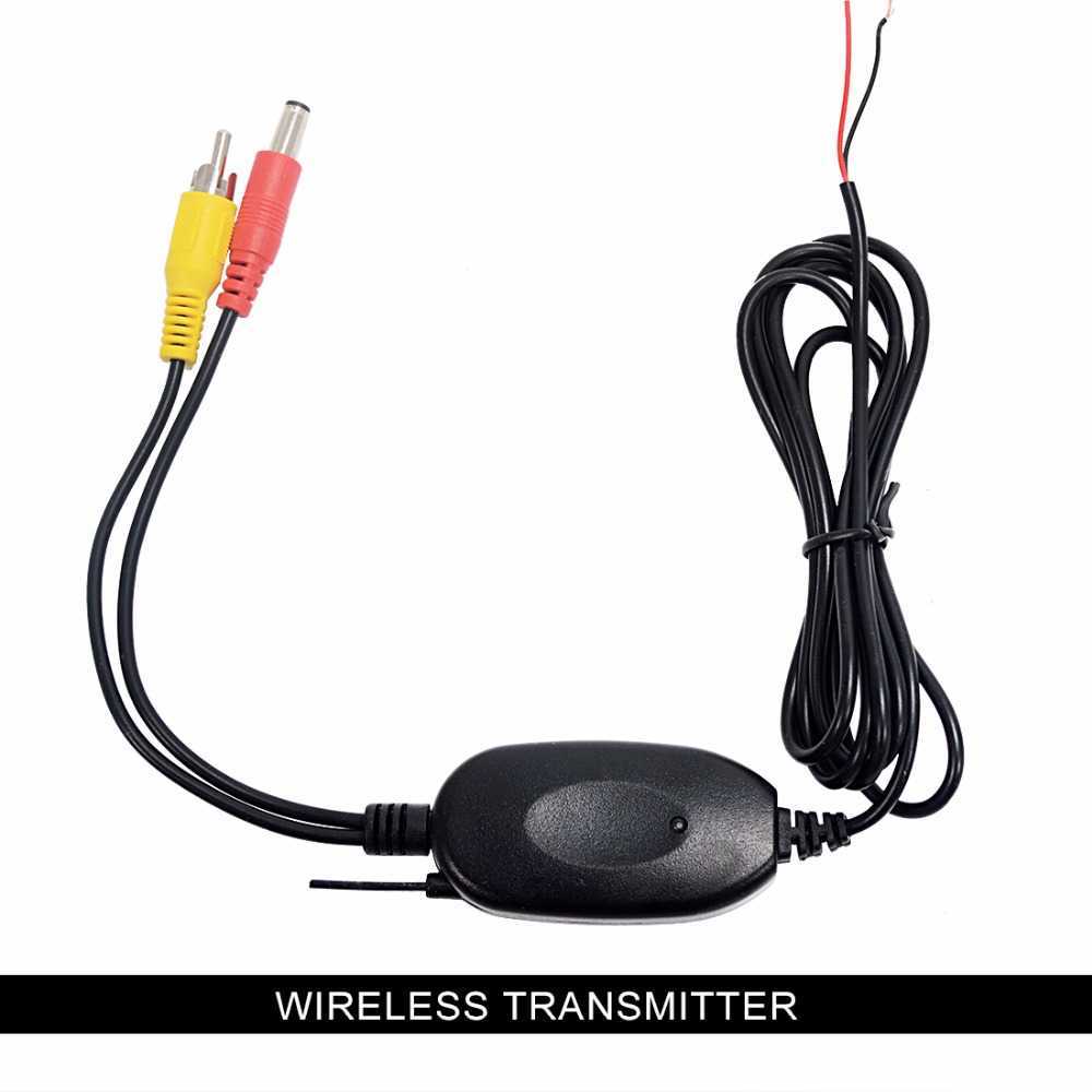 Update 2.4G Wireless Video Transmitter Receiver Kit for Car Rear View Camera and DVD Monitor Screen Reverse Backup Rearview Cam Car DVR