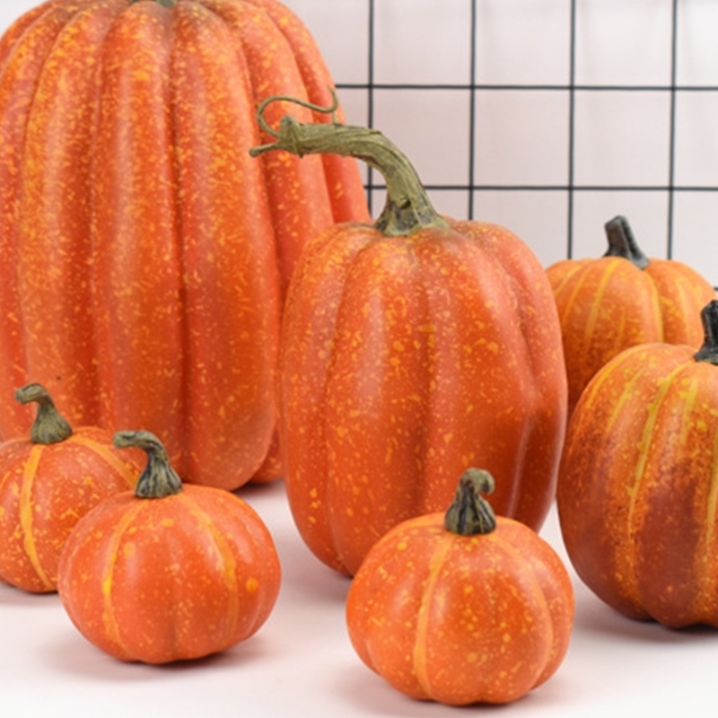 Party Decoration Artificial Pumpkins Fake Simulation Pumpkin Halloween Thanksgiving Decor 221031