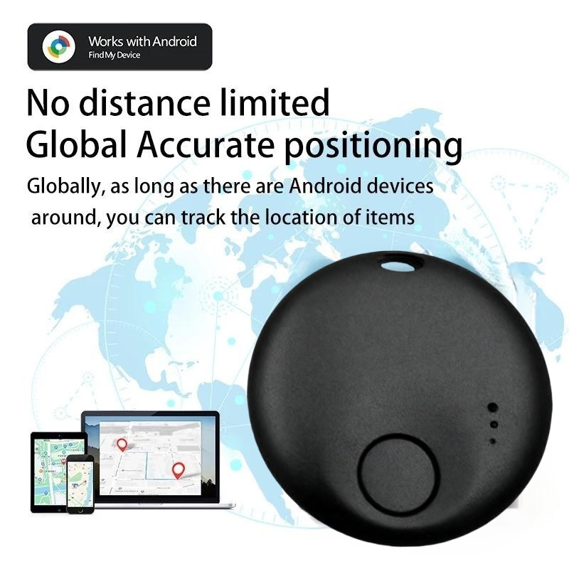 Smart GPS Tracker, solo para el teléfono Android Google Find My Device, sin tarifa mensual, localizador preciso en tiempo real, para automóviles/mascotas/niños/ancianos/valores de posicionamiento