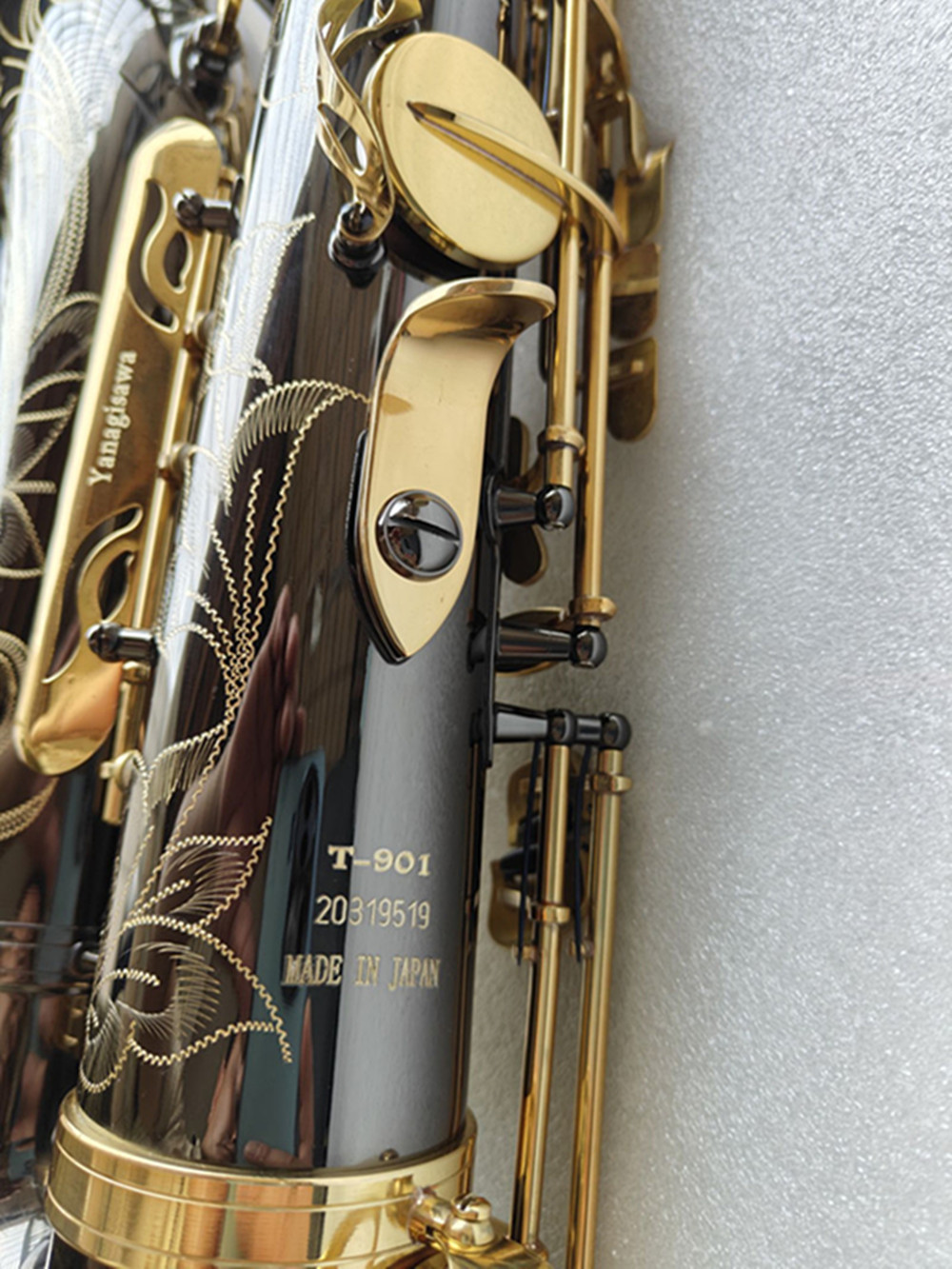 Customized Japanese Black Tenor saxophone T-901 Musical Instrument Brass professional level performance with case