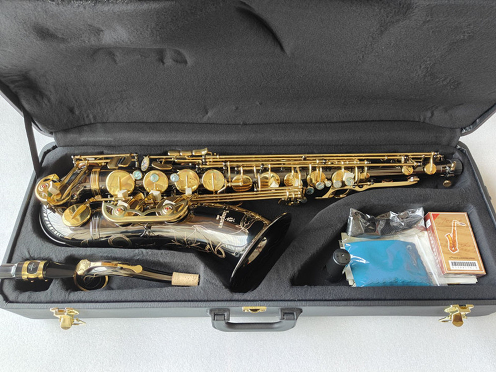 Customized Japanese Black Tenor saxophone T-901 Musical Instrument Brass professional level performance with case