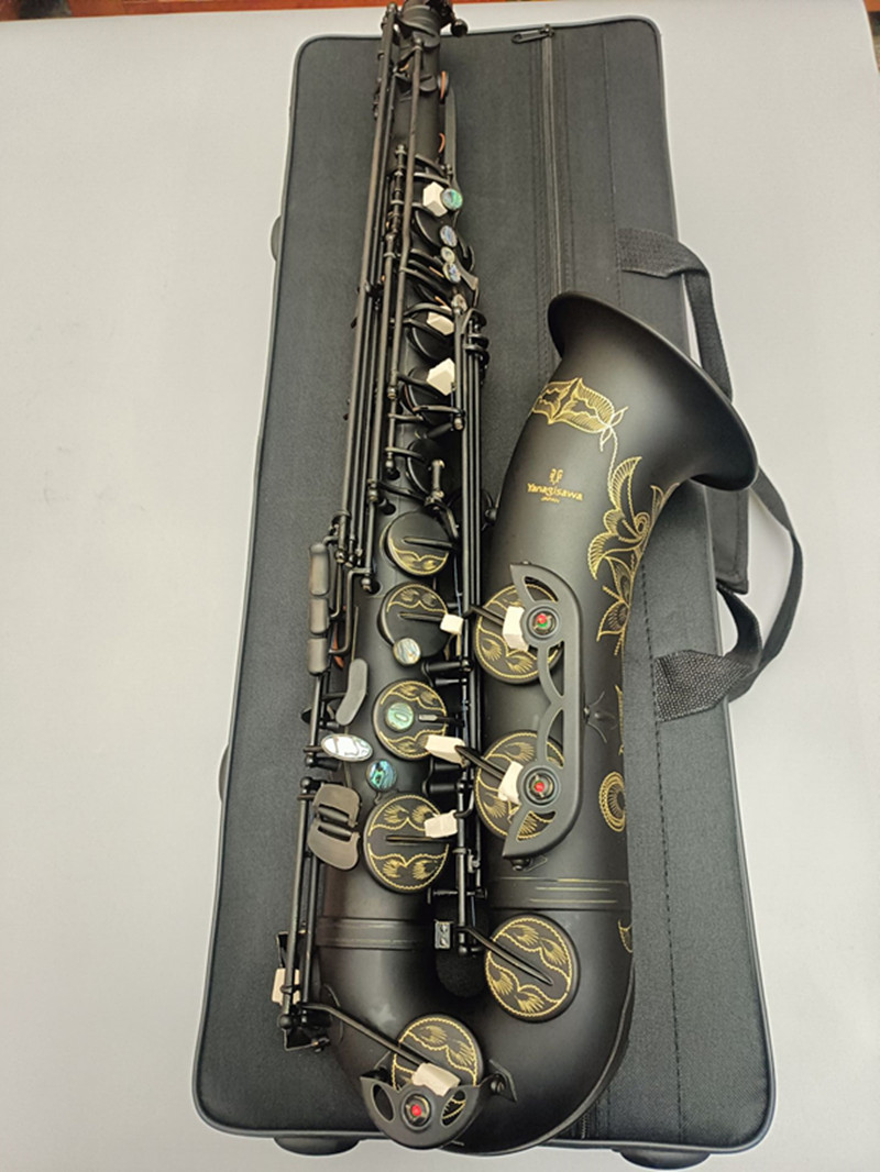 High quality Japanese brand Tenor sax Black T-902 musical instrument in Bb black brass Musical Instruments professional level 