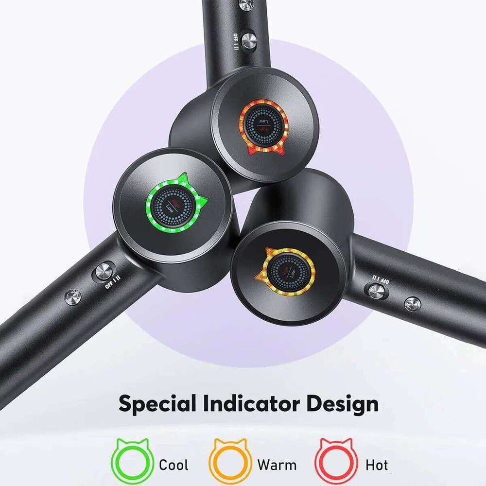 2025 New Professional High Speed Cold Hot Blower Negative Ion Silent Touch Screen Dryer For Home Hair Salons