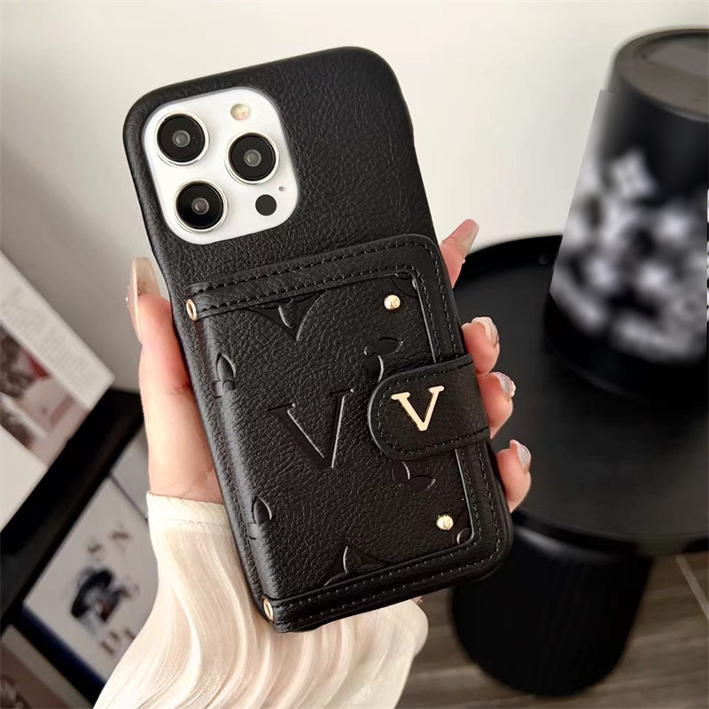 Leather Card Holder Designer Phone Case For IPhone 14 Pro Max 13 12 11 15  15pro 15promax Fashion Crossbody Phones Cases Phones Cover From  Fashion_casess, $22.41