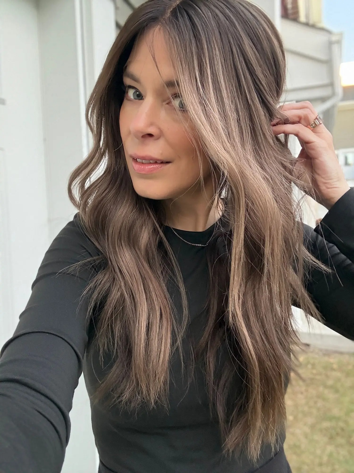 Brown Blonde Ombre 13x4 HD Lace Body Wave Front Wig detail view 3
