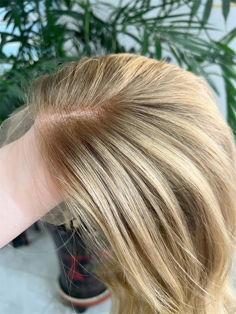 Blonde Curly Lace Front Wig detail view 3