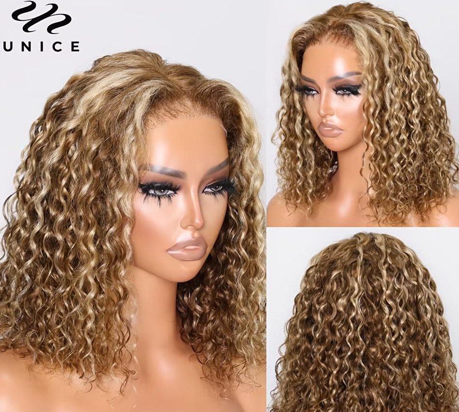 Fashion wig made of synthetic high-temperature silk African black detail view 4