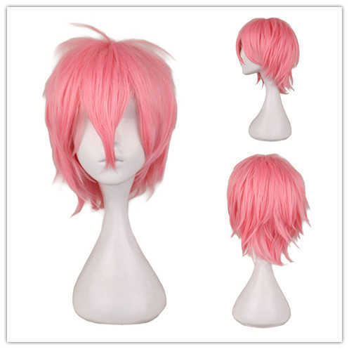 Cosplay Anime Wig Universal Color Harajuku Reverse Curl Mens detail view 4