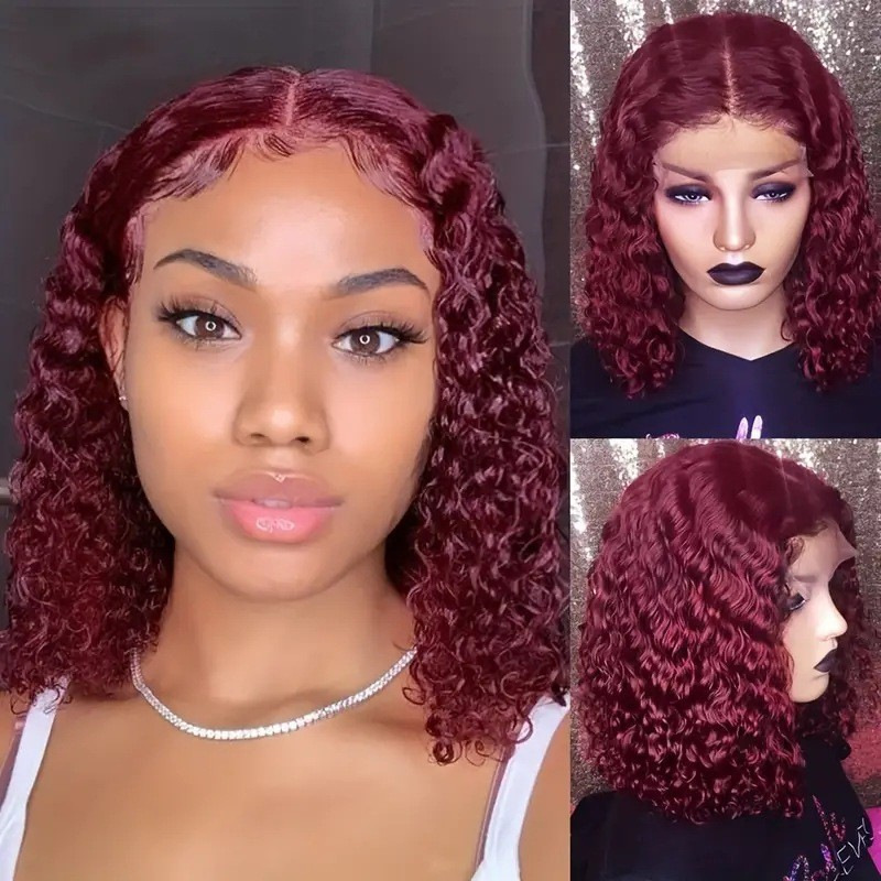 Synthetic Wig Fashionable lace lace small roll hand rolled wig detail view 5
