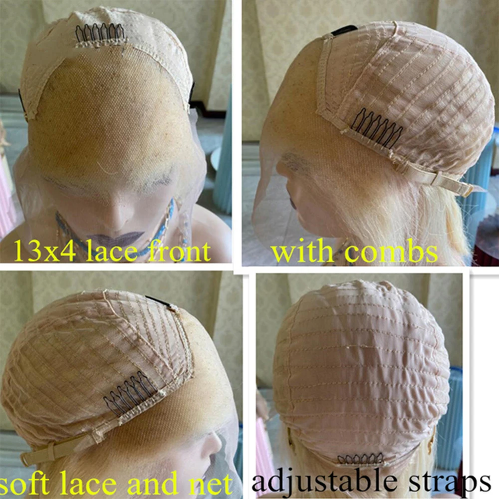 Full Lace Wig with Natural Baby Hair Ash Honey Blonde detail view 4