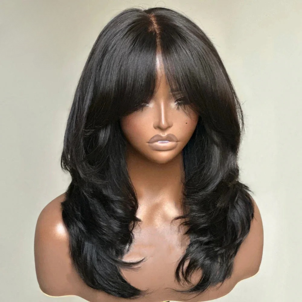 Wear And Go Wig With Layered Bang Glueless Ready To detail view 1