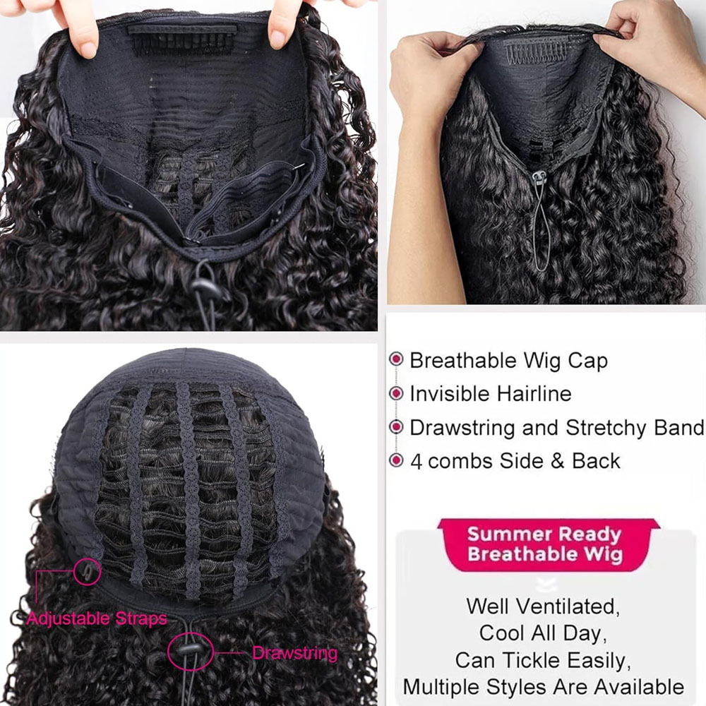 Glueless Wig Deep Curly Wig 250 Density 3 In 1 detail view 5