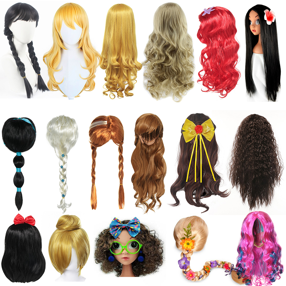 Kids Cosplay Wig Accessory Elsa Mermaid Snow White Girl detail view 1