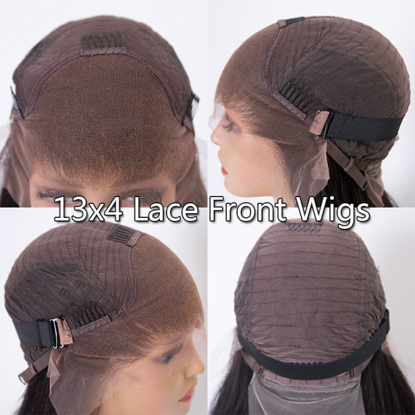 wholesale HD lace front wig 13x4 virgin human hair body detail view 3