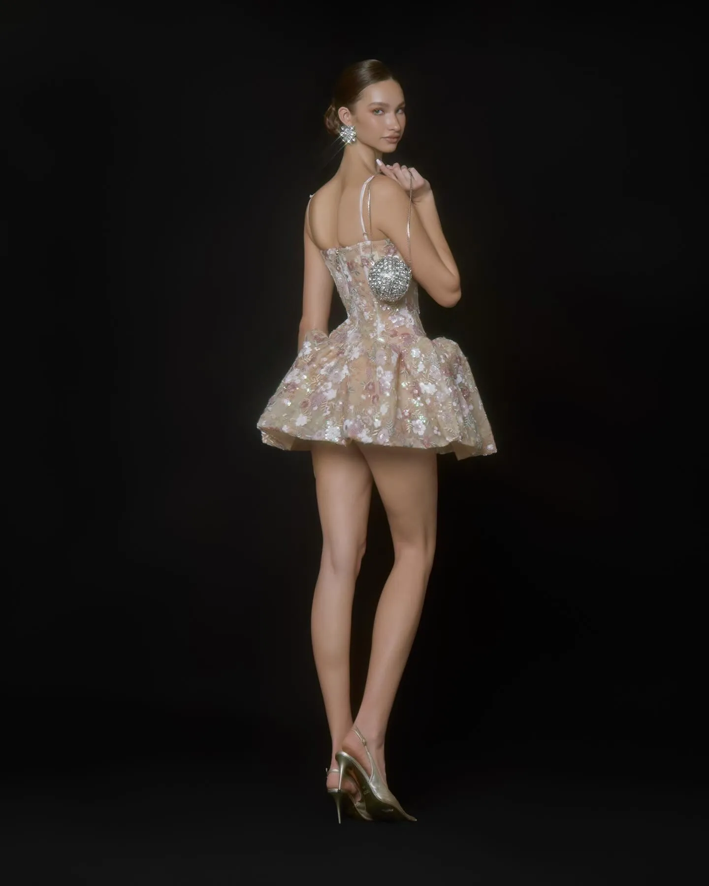 Luxury Champagne Lace Embroidery Sequined Short... From Donnaweddingdress17, Rs.10,209.01