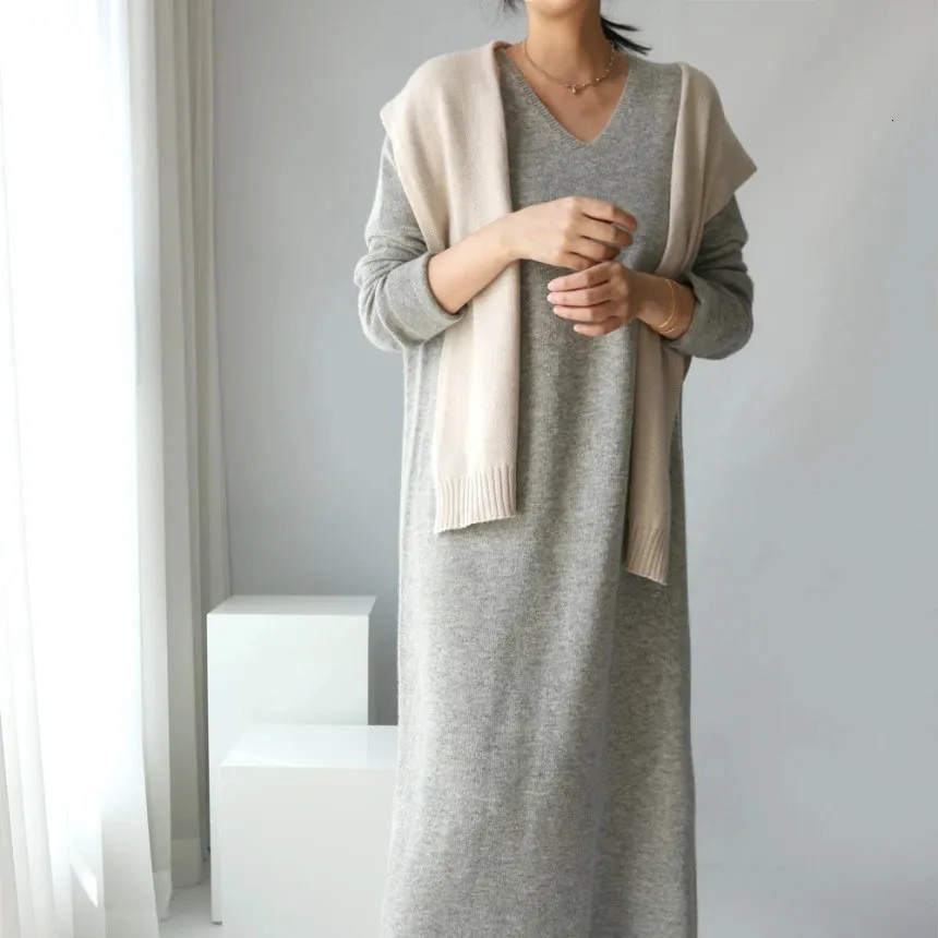 amazon winter white dress Korean Style V Neck Cashmere Maxi Long Sweater Dress... From Kong04, Rs.3,326.05 In Bulk high collar wedding dresses Black Sequin Mini Dress Color:Seaglass* EU 46 = 101/83/107