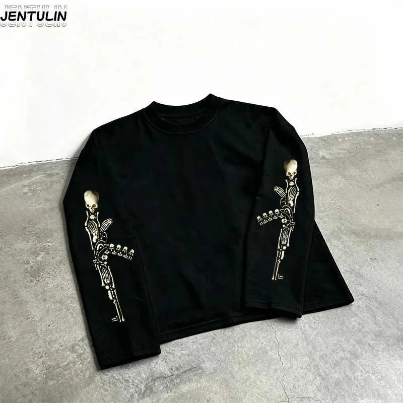 Wholesale Harajuku Macho 2000s Y2K Punk Print Mens Long Sleeve
